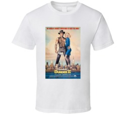 Crocodile Dundee Two Retro Movie Poster Fan T Shirt