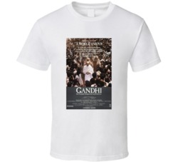Gandhi Retro Movie Poster Fan T Shirt Gandhi Retro Movie Poster Fan T Shirt