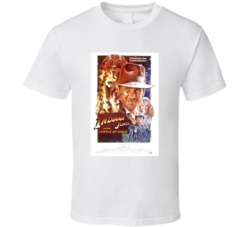 Indiana Jones And The Temple Of Doom Retro Movie Poster Fan T Shirt Indiana Jones And The Temple Of Doom Retro Movie Poster Fan T Shirt