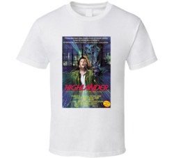Highlander Retro Movie Poster Fan T Shirt Highlander Retro Movie Poster Fan T Shirt