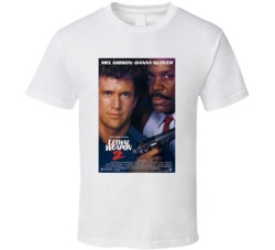 Lethal Weapon 2 Retro Movie Poster Fan T Shirt Lethal Weapon 2 Retro Movie Poster Fan T Shirt
