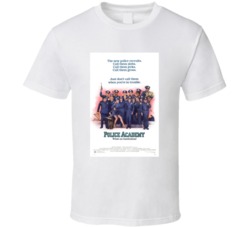 Police Academy Retro Movie Poster Fan T Shirt Police Academy Retro Movie Poster Fan T Shirt
