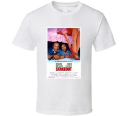 Stakeout Retro Movie Poster Fan T Shirt Stakeout Retro Movie Poster Fan T Shirt