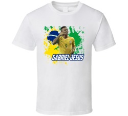 Gabriel Jesus Brazil Football World Cup Soccer Fan T Shirt Gabriel Jesus Brazil Football World Cup Soccer Fan T Shirt