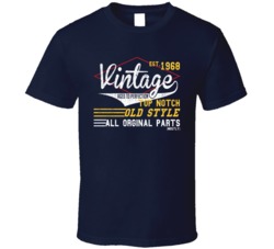 Est 1968 Vintage Aged To Perfection Distressed Birthday T Shirt Est 1968 Vintage Aged To Perfection Distressed Birthday T Shirt