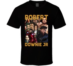 Robert Downie Jr Movies Mashup Hollywood Actor Fan T Shirt Robert Downie Jr Movies Mashup Hollywood Actor Fan T Shirt