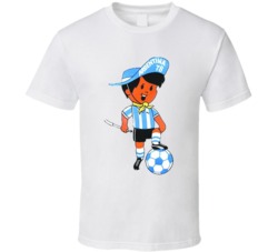 Gauchito Argentina 1978 World Cup Mascot Fan T Shirt Gauchito Argentina 1978 World Cup Mascot Fan T Shirt