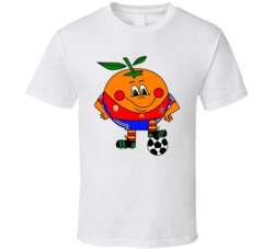 Naranjito Spain 1982 World Cup Mascot Fan T Shirt Naranjito Spain 1982 World Cup Mascot Fan T Shirt
