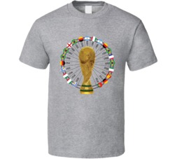 Portugal World Cup 1930 To 2018 Winners Champions Trophy Fan T Shirt