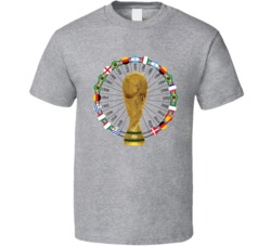 Denmark World Cup 1930 To 2018 Winners Champions Trophy Fan T Shirt