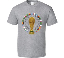 Iran World Cup 1930 To 2018 Winners Champions Trophy Fan T Shirt