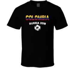 Colombia Fifa World Cup Russia 2018 Soccer Football Fan T Shirt