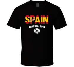 Spain Fifa World Cup Russia 2018 Soccer Football Fan T Shirt