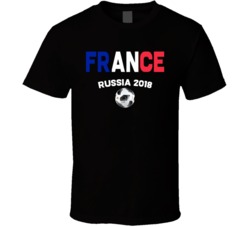 France Fifa World Cup Russia 2018 Soccer Football Fan T Shirt