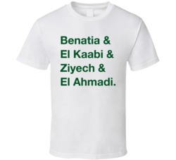 Morocco Benatia El Kaabi Ziyech El Ahmadi World Cup Player Fan T Shirt Morocco Benatia El Kaabi Ziyech El Ahmadi World Cup Player Fan T Shirt