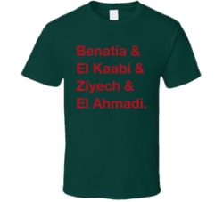 Morocco Benatia El Kaabi Ziyech El Ahmadi World Cup Players Fan T Shir Morocco Benatia El Kaabi Ziyech El Ahmadi World Cup Players Fan T Shir
