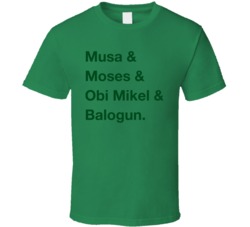 Nigeria Musa Moses Obi Mikel Balogun World Cup Team Fan T Shirt Nigeria Musa Moses Obi Mikel Balogun World Cup Team Fan T Shirt