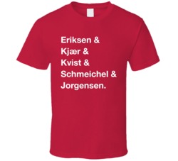 Denmark Eriksen Kjaer Kvist Schmeichel Jorgensen World Cup Players Fan Denmark Eriksen Kjaer Kvist Schmeichel Jorgensen World Cup Players Fan