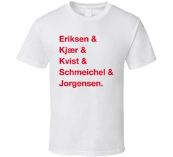 Denmark Eriksen Kjaer Kvist Schmeichel Jorgensen World Cup Players Tea Denmark Eriksen Kjaer Kvist Schmeichel Jorgensen World Cup Players Tea