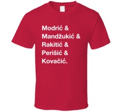 Croatia Mandzukic Modric Rakitic Perisic World Cup Team Player Fan T S Croatia Mandzukic Modric Rakitic Perisic World Cup Team Player Fan T S
