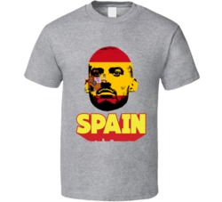 David Silva Spain Flag Big Head Fifa World Cup Fan T Shirt David Silva Spain Flag Big Head Fifa World Cup Fan T Shirt