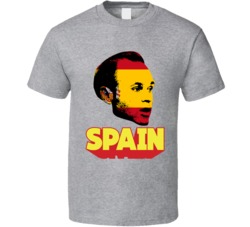Andres Iniesta Spain Flag Big Head Fifa World Cup Fan T Shirt Andres Iniesta Spain Flag Big Head Fifa World Cup Fan T Shirt