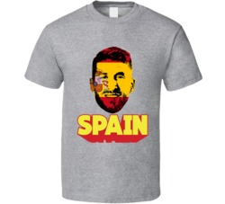 Sergio Ramos Flag Big Head Fifa World Cup Fan T Shirt Sergio Ramos Flag Big Head Fifa World Cup Fan T Shirt