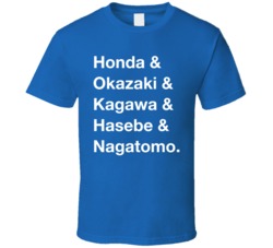 Japan Honda Okazaki Kagawa Hasebe Nagatomo World Cup Players Fan T Shi Japan Honda Okazaki Kagawa Hasebe Nagatomo World Cup Players Fan T Shi