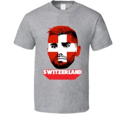 Valon Behrami Switzerland Flag Big Head Fifa World Cup Fan T Shirt Valon Behrami Switzerland Flag Big Head Fifa World Cup Fan T Shirt