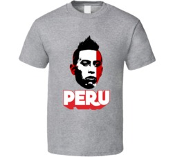 Christian Cueva Peru Flag Big Head Fifa World Cup Fan T Shirt Christian Cueva Peru Flag Big Head Fifa World Cup Fan T Shirt