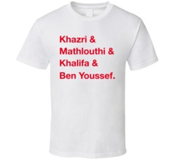 Tunisia Khazri Mathlouthi Khalifa Ben Youssef World Cup Players Fan T Tunisia Khazri Mathlouthi Khalifa Ben Youssef World Cup Players Fan T