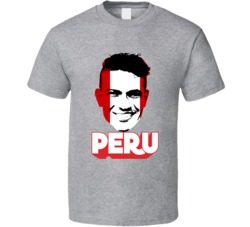 Paolo Guerrero Peru Flag Big Head Fifa World Cup Fan T Shirt Paolo Guerrero Peru Flag Big Head Fifa World Cup Fan T Shirt