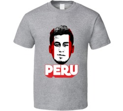 Renato Tapia Peru Flag Big Head Fifa World Cup Fan T Shirt Renato Tapia Peru Flag Big Head Fifa World Cup Fan T Shirt