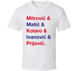 Serbia Mitrovic Matic Kolaro Ivanovic Prijovic World Cup Players Fan T Serbia Mitrovic Matic Kolaro Ivanovic Prijovic World Cup Players Fan T
