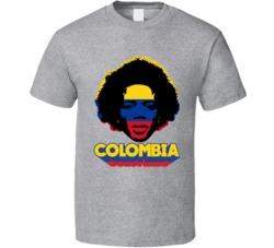 Carlos Sanchez Colombia Flag Big Head Fifa World Cup Fan T Shirt Carlos Sanchez Colombia Flag Big Head Fifa World Cup Fan T Shirt