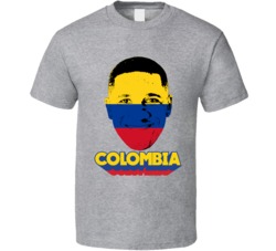 Cristian Zapata Colombia Flag Big Head Fifa World Cup Fan T Shirt Cristian Zapata Colombia Flag Big Head Fifa World Cup Fan T Shirt