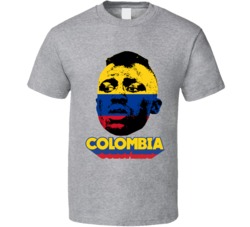 Davinson Sanchez Colombia Flag Big Head Fifa World Cup Fan T Shirt Davinson Sanchez Colombia Flag Big Head Fifa World Cup Fan T Shirt