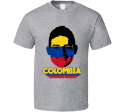 James Rodriguez Colombia Flag Big Head Fifa World Cup Fan T Shirt James Rodriguez Colombia Flag Big Head Fifa World Cup Fan T Shirt