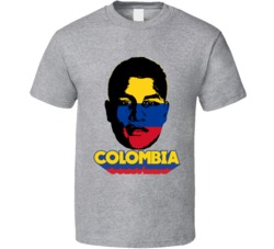 Jeison Murillo Colombia Flag Big Head Fifa World Cup Fan T Shirt Jeison Murillo Colombia Flag Big Head Fifa World Cup Fan T Shirt