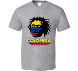 Juan Cuadrado Colombia Flag Big Head Fifa World Cup Fan T Shirt Juan Cuadrado Colombia Flag Big Head Fifa World Cup Fan T Shirt