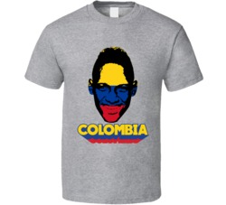 Yerry Mina Colombia Flag Big Head Fifa World Cup Fan T Shirt Yerry Mina Colombia Flag Big Head Fifa World Cup Fan T Shirt
