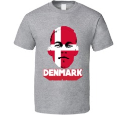Yussuf Poulsen Denmark Flag Big Head Fifa World Cup Fan T Shirt Yussuf Poulsen Denmark Flag Big Head Fifa World Cup Fan T Shirt