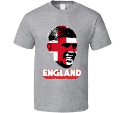 John Stones England Flag Big Head Fifa World Cup Fan T Shirt