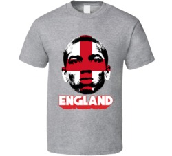 Ashley Young England Flag Big Head Fifa World Cup Fan T Shirt