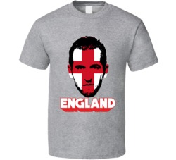 Harry Kane England Flag Big Head Fifa World Cup Fan T Shirt