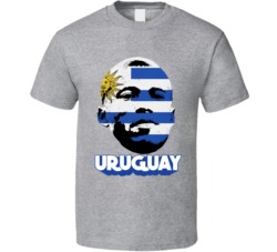 Carlos Sanchez Uruguay Flag Big Head Fifa World Cup Fan T Shirt Carlos Sanchez Uruguay Flag Big Head Fifa World Cup Fan T Shirt