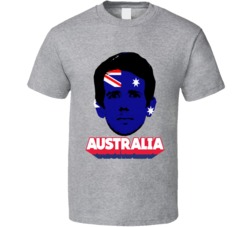 Robbie Kruse Australia Flag Head Fifa World Cup Fan T Shirt Robbie Kruse Australia Flag Head Fifa World Cup Fan T Shirt