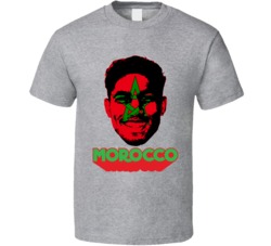 Achraf Hakimi Morocco Flag Big Head Fifa World Cup Fan T Shirt Achraf Hakimi Morocco Flag Big Head Fifa World Cup Fan T Shirt