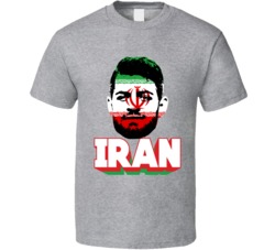Morteza Pouraliganji Iran Flag Big Head Fifa World Cup Fan T Shirt Morteza Pouraliganji Iran Flag Big Head Fifa World Cup Fan T Shirt
