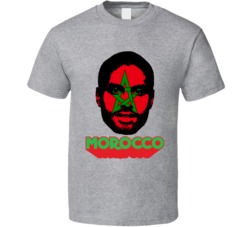 Manuel Da Costa Morocco Flag Big Head Fifa World Cup Fan T Shirt Manuel Da Costa Morocco Flag Big Head Fifa World Cup Fan T Shirt